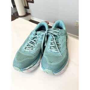Hoka One One Women's Sneakers in Teal and White